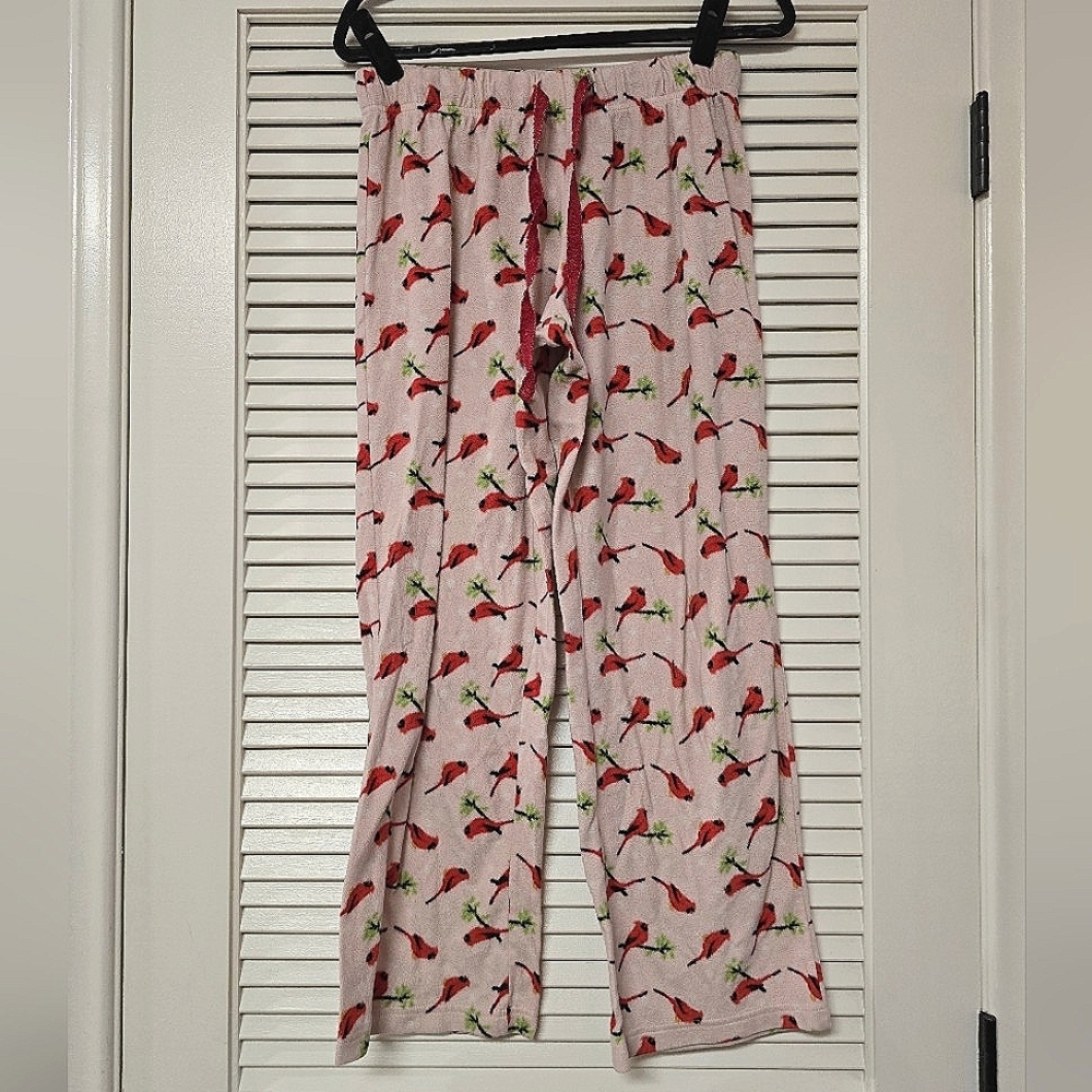 Rene Rofe - Cardinal Bird Cozy Pajama Pants With Drawstring